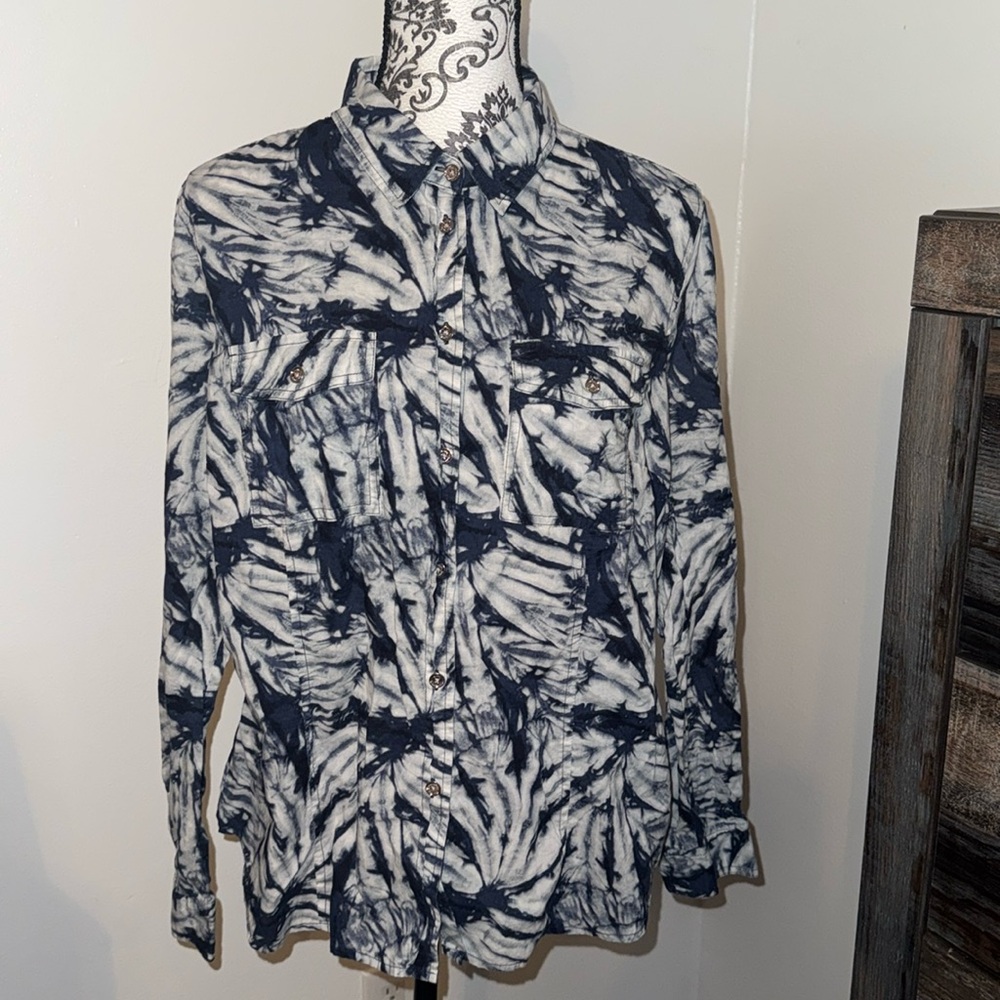 Michael Kors Tie-Dyed Cotton Shirt